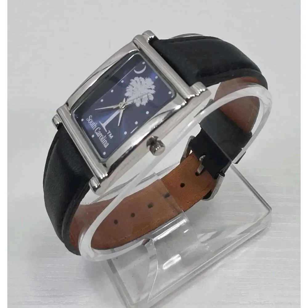 SWEDA Unisex Watch South Carolina Palmetto Logo Leather Band New Battery W285